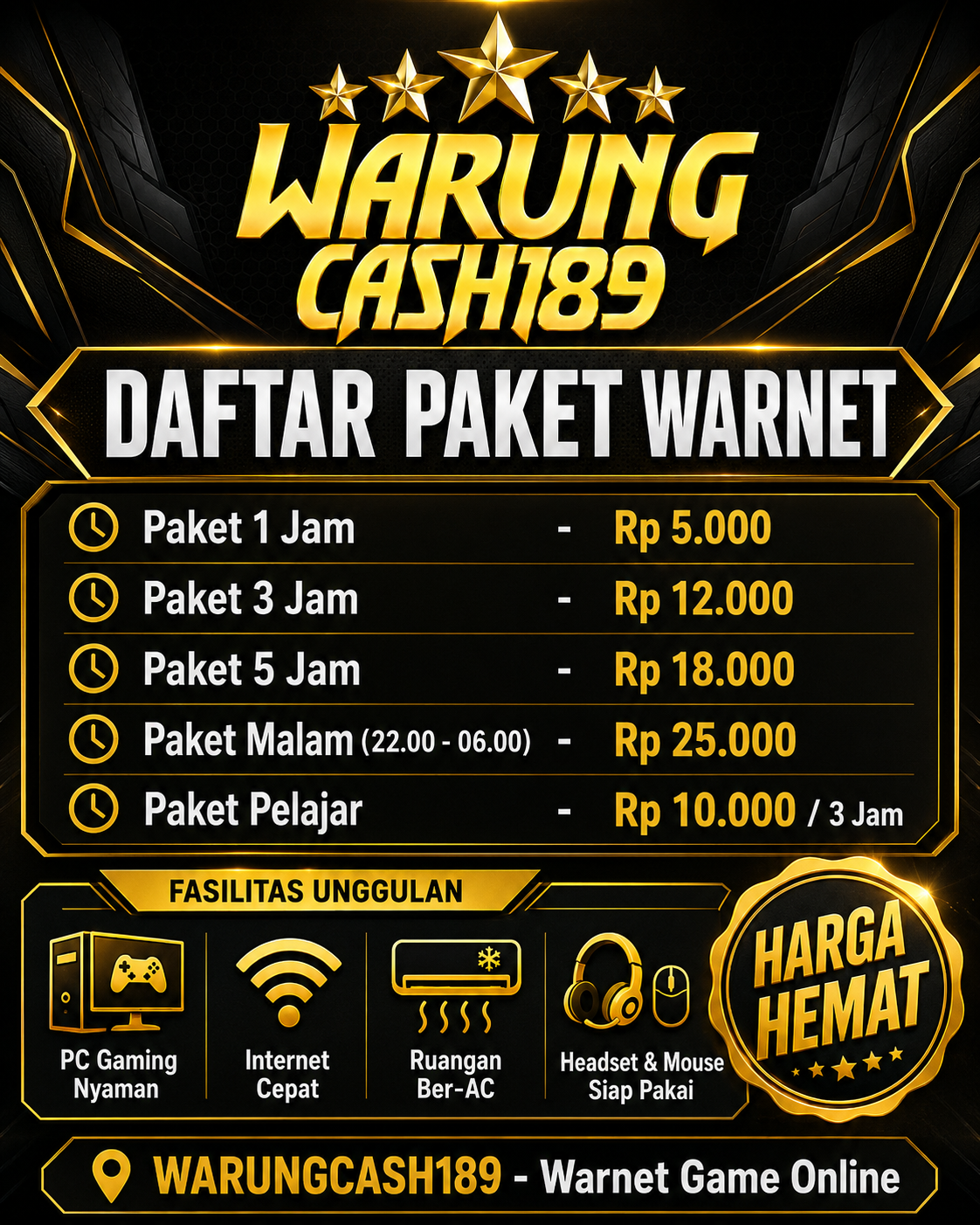 Daftar paket WARUNGCASH189